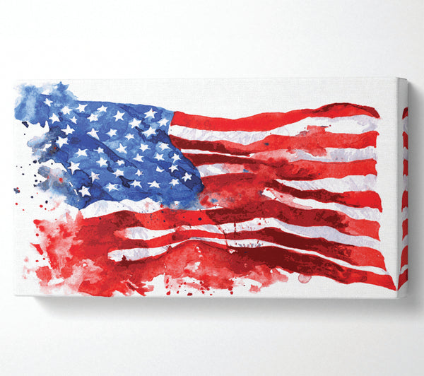 The Ink Splatter American Flag