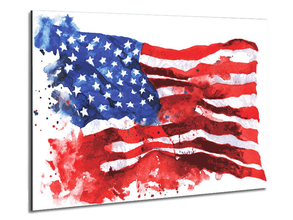 The Ink Splatter American Flag