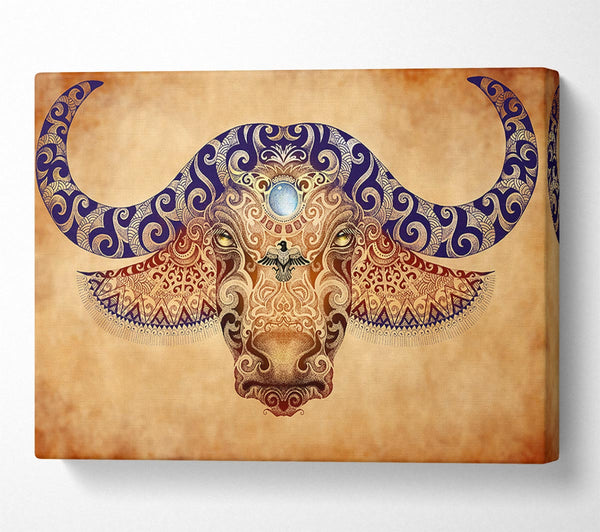 Picture of The Ethnic Ox Canvas Print Wall Art