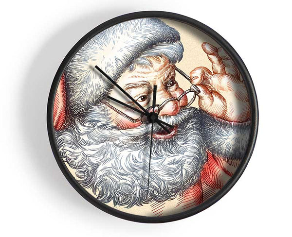 Santa Is Here Clock - Wallart-Direct UK