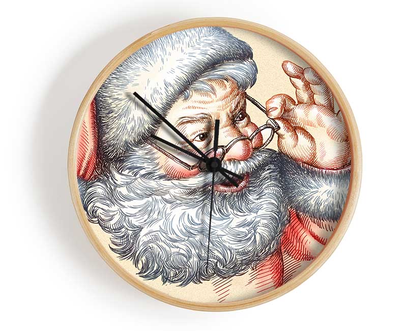 Santa Is Here Clock - Wallart-Direct UK