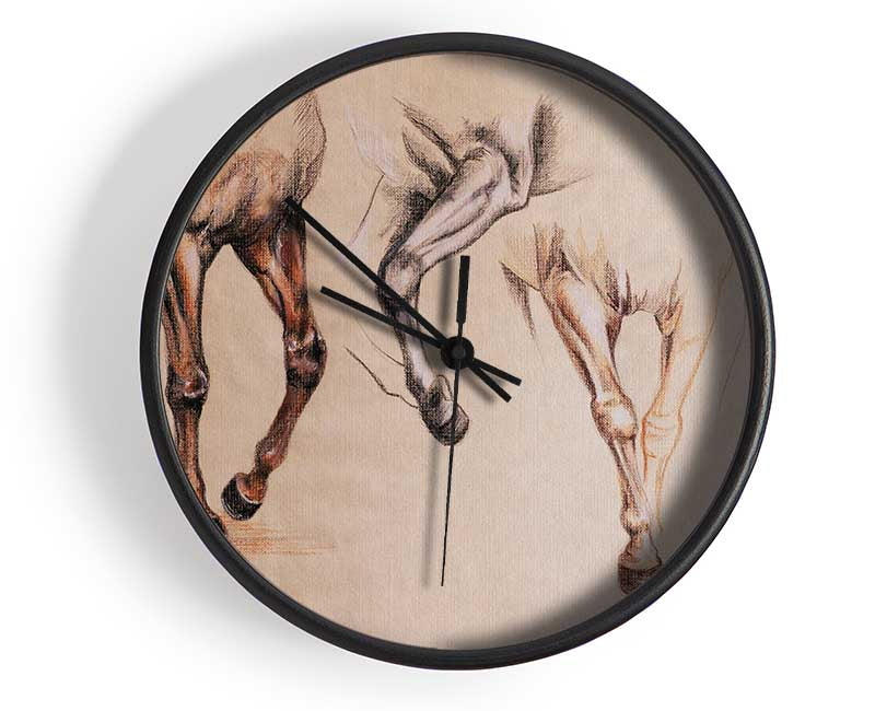 Bottom End Of Horses Clock - Wallart-Direct UK