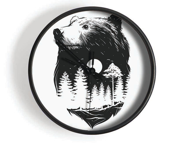 Camp With The Bears Clock - Wallart-Direct UK