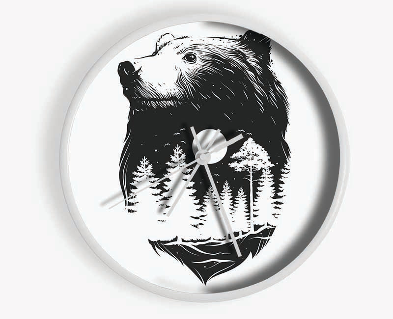 Camp With The Bears Clock - Wallart-Direct UK