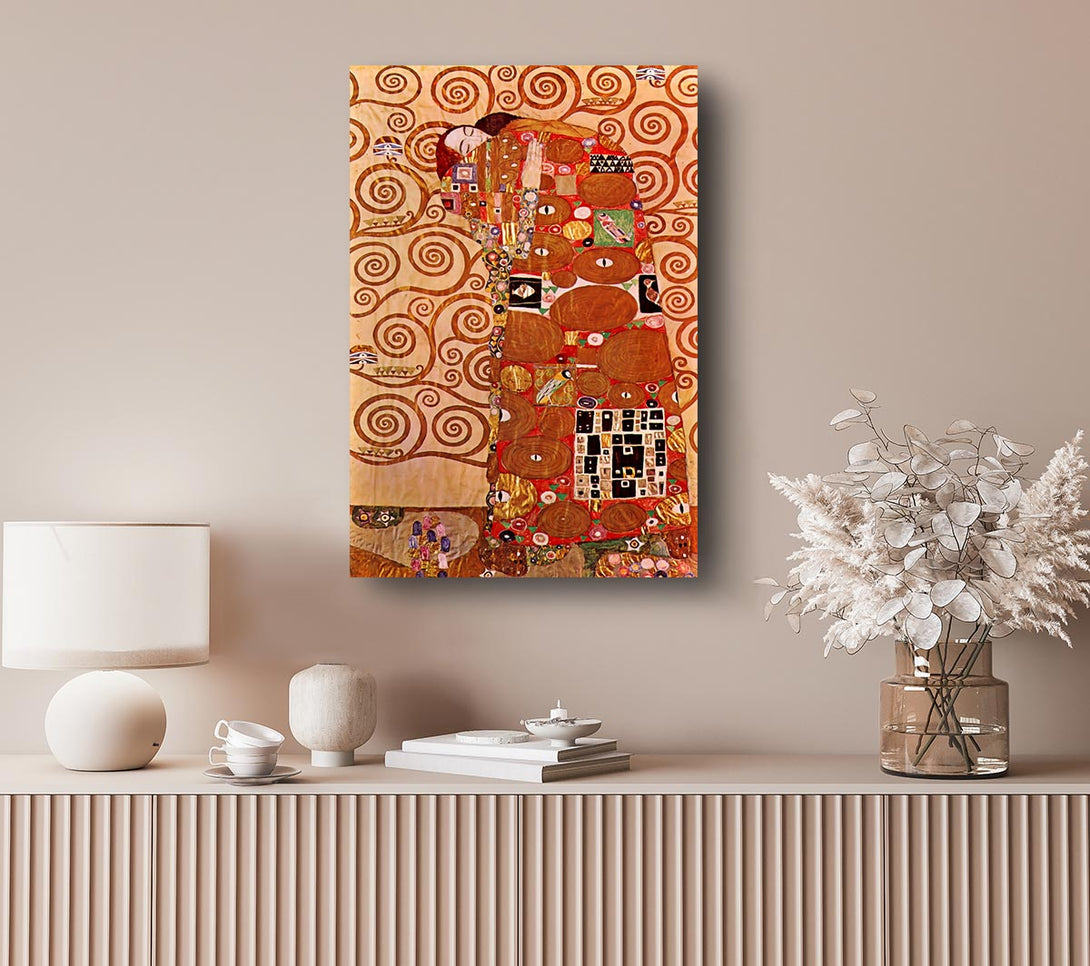 Picture of Klimt Embrace Canvas Print Wall Art