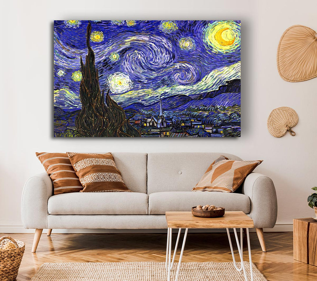 Picture of Starry Night Canvas Print Wall Art