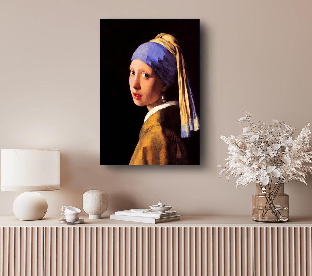 Picture of Vermeer The Girl With The Pearl Earring Canvas Print Wall Art