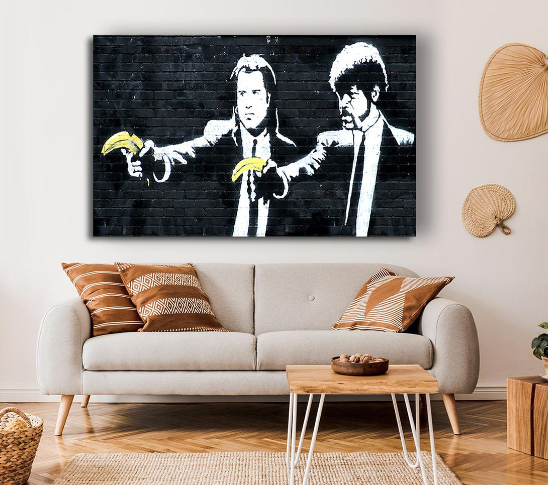 Picture of Banksy Pulp Fiction Canvas Print Wall Art