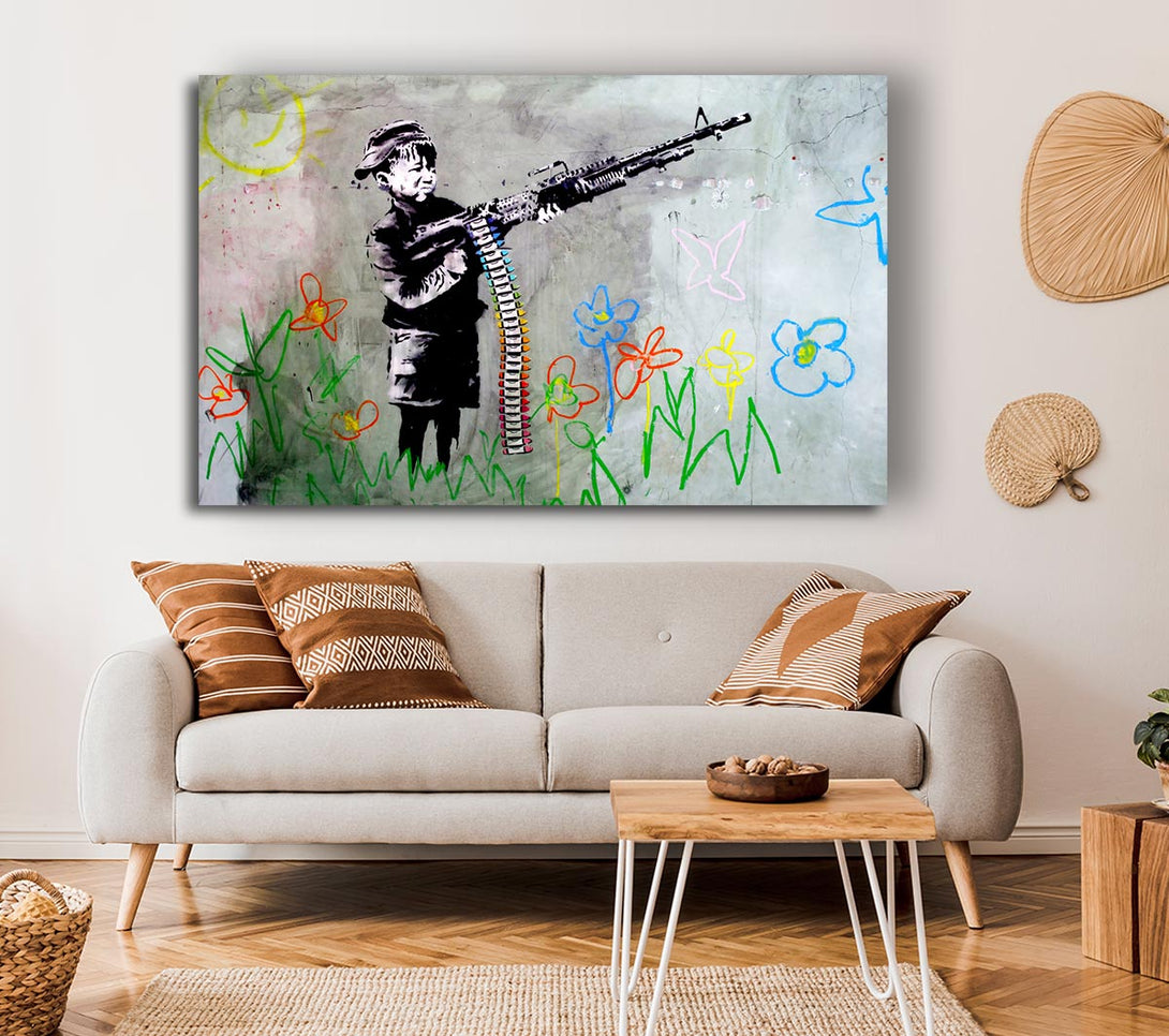 Picture of Crayon Gun Canvas Print Wall Art