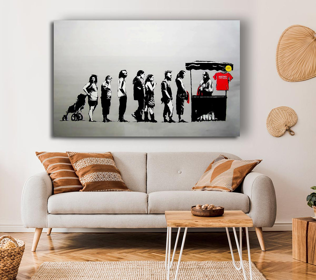 Picture of Destroy Capitalism Canvas Print Wall Art