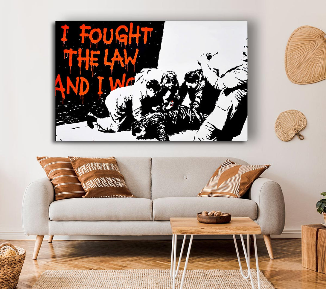 Picture of I Fought The War And I... Canvas Print Wall Art