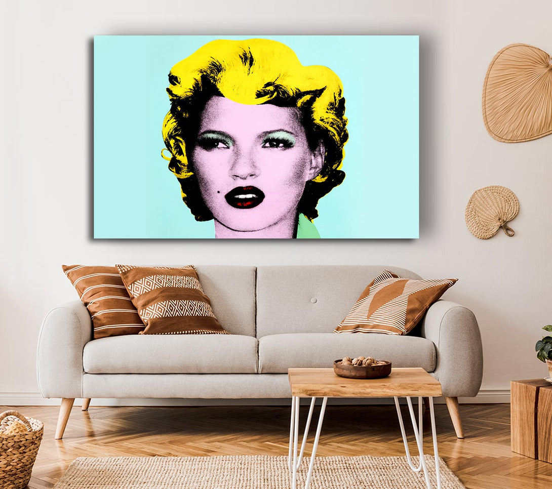 Picture of Kate Moss Canvas Print Wall Art