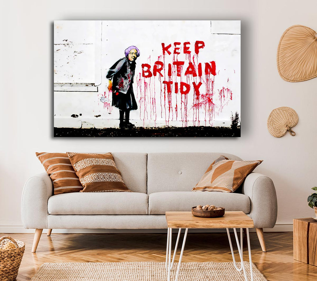 Picture of Keep Britain Tidy Canvas Print Wall Art