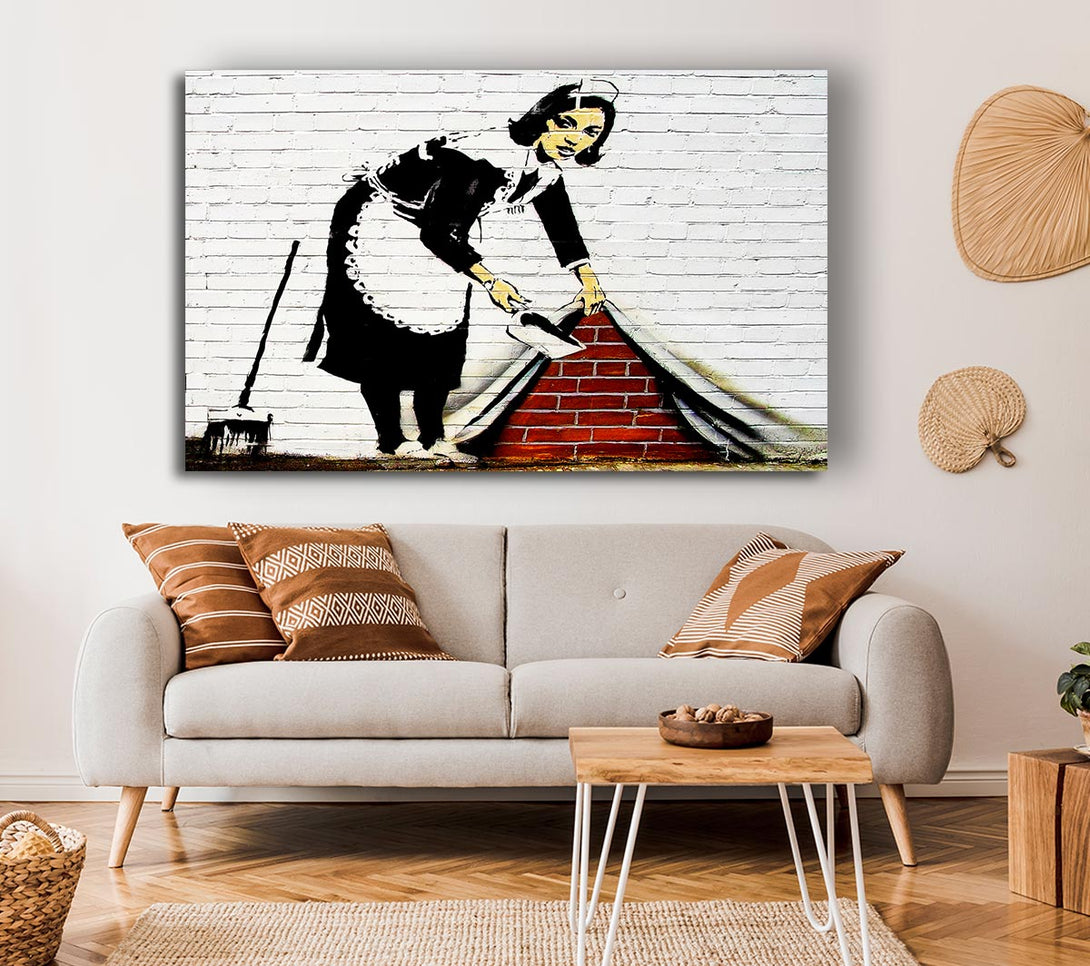 Picture of Sweep It Under The Carpet Canvas Print Wall Art