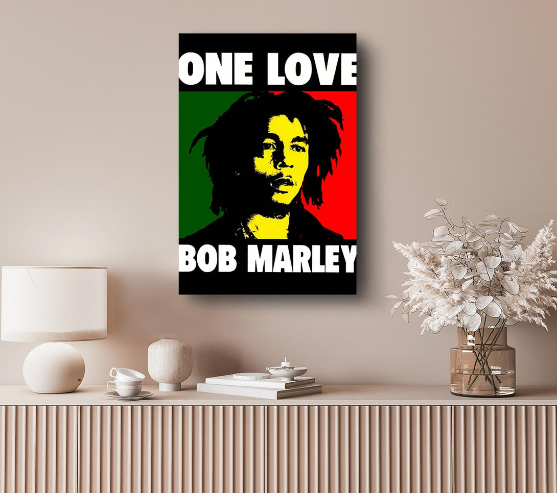 Picture of Bob Marley One Love Canvas Print Wall Art