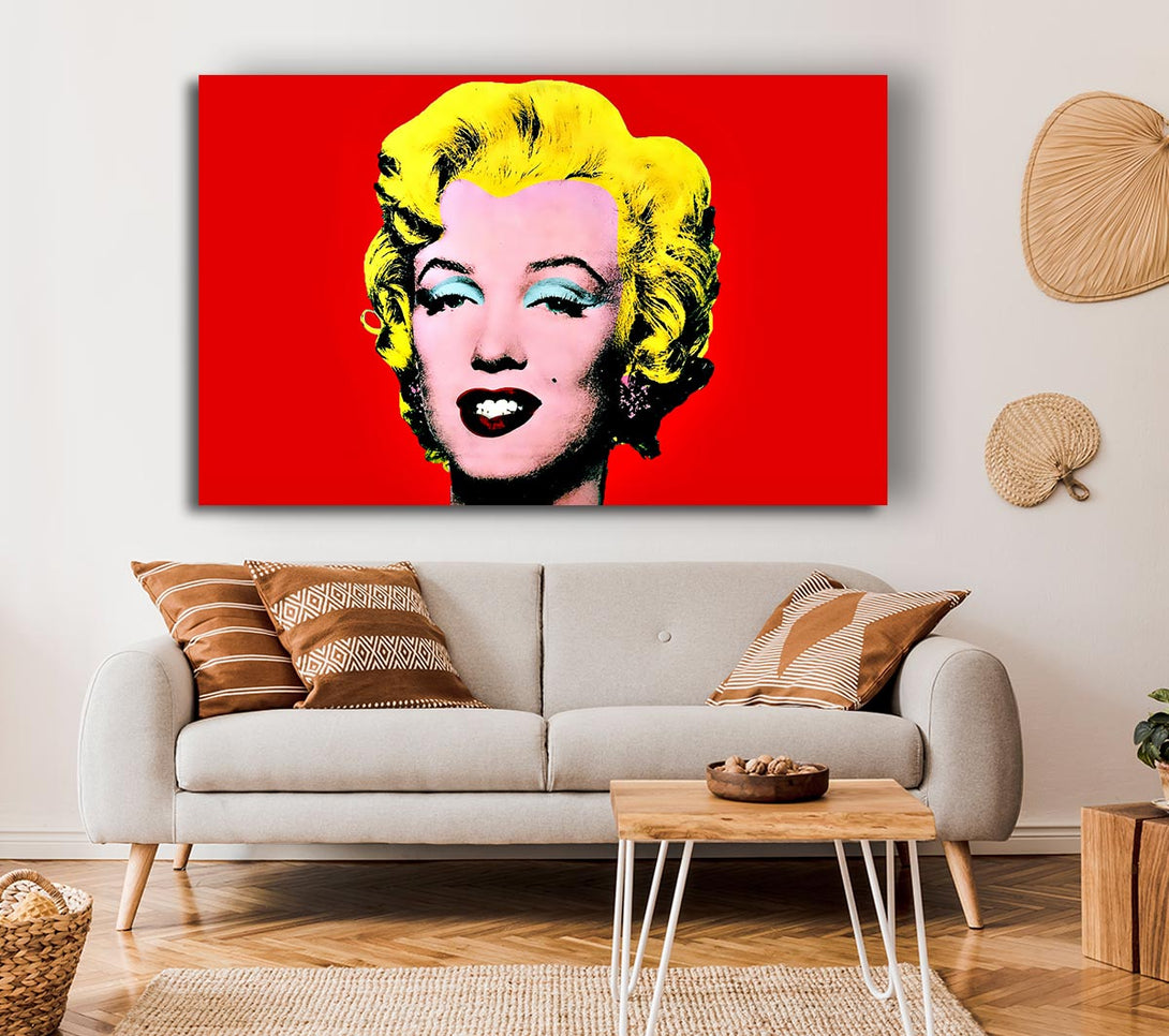 Picture of Marilyn Monroe Red Canvas Print Wall Art