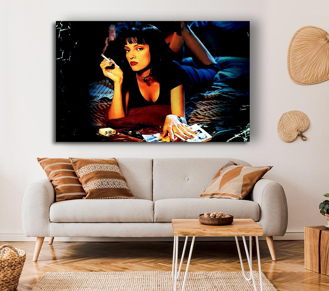 Picture of Uma Thurman Is Mia Pulp Fiction Canvas Print Wall Art