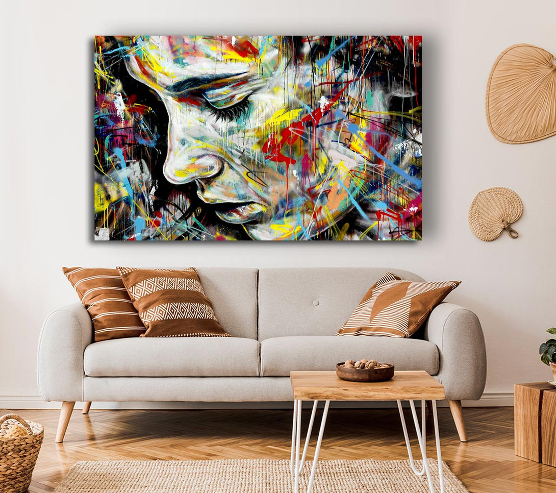 Picture of Colourful Woman Canvas Print Wall Art