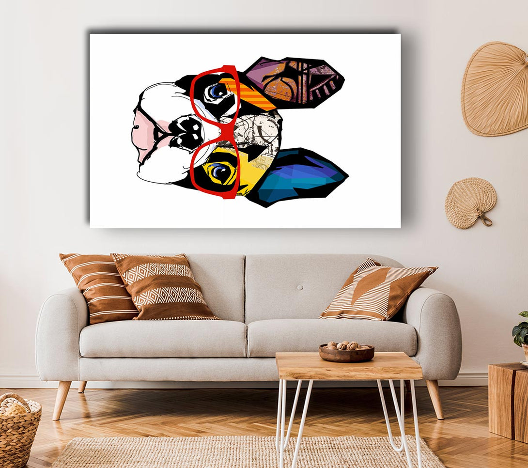 Picture of Popart French Bulldog Pooch Canvas Print Wall Art