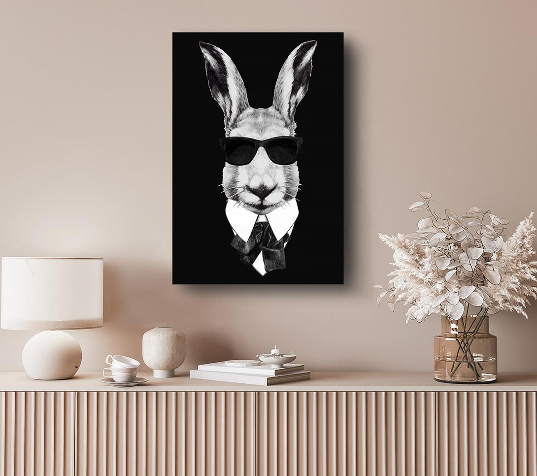 Picture of Mafia Rabbit Canvas Print Wall Art