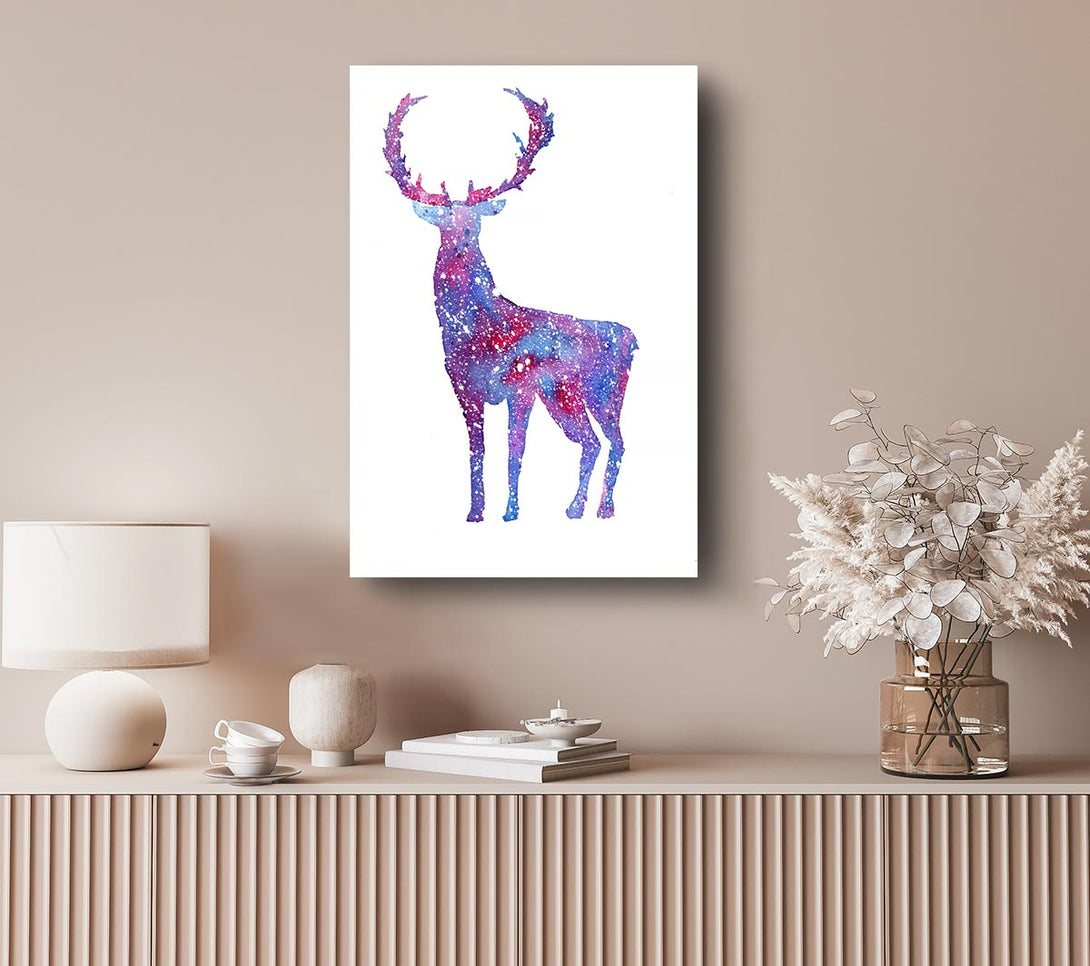 Picture of Stag Sparkle Canvas Print Wall Art