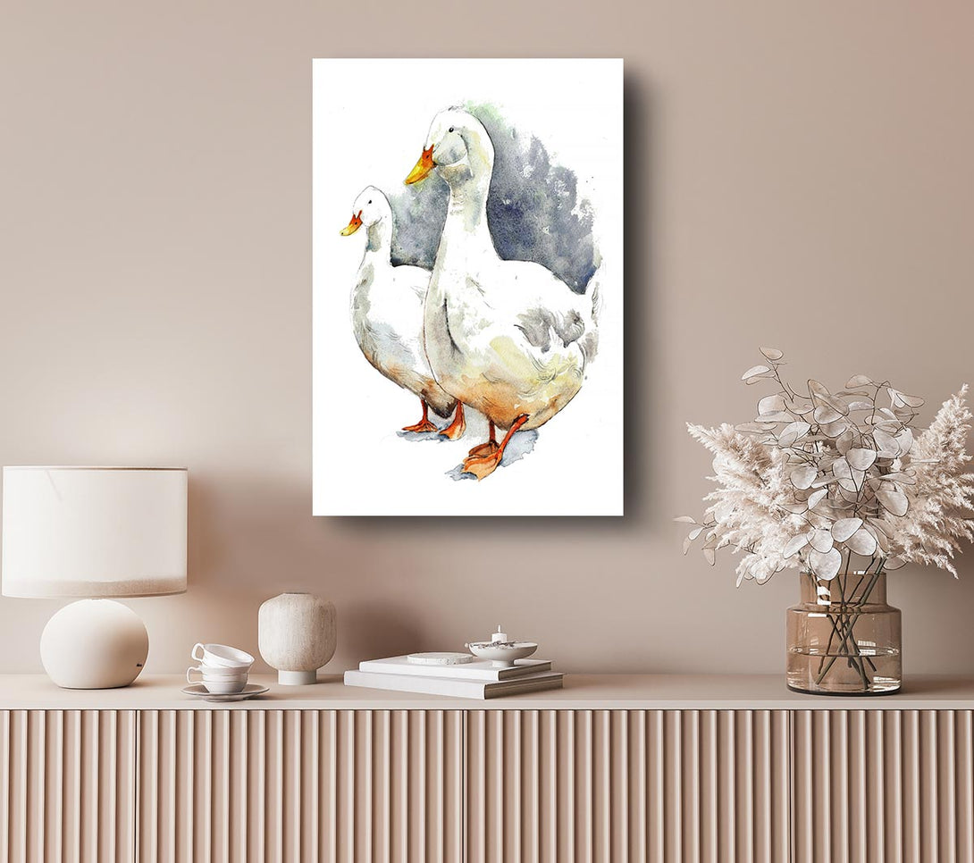 Picture of Geese Canvas Print Wall Art