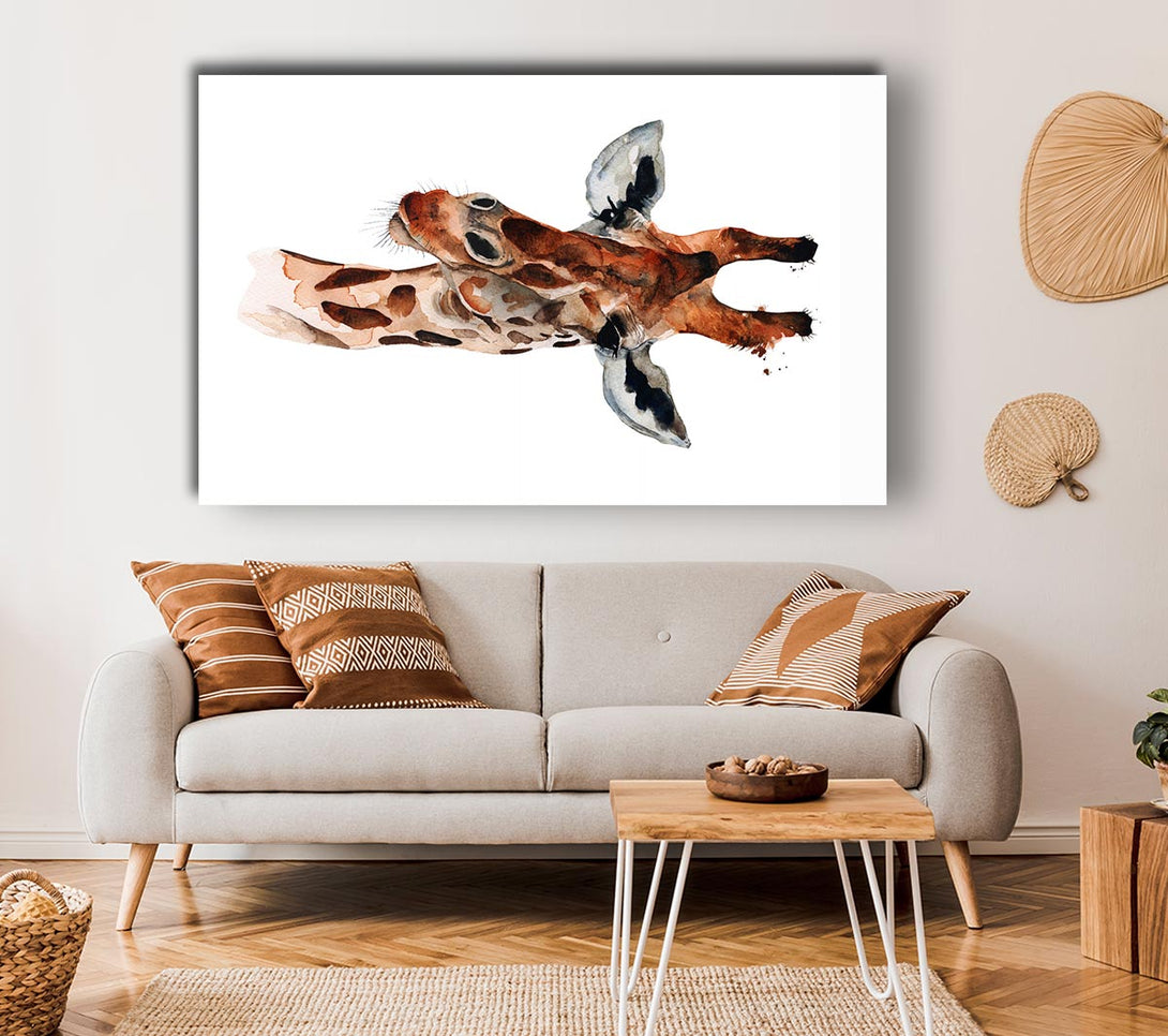 Picture of Curious Giraffe Canvas Print Wall Art