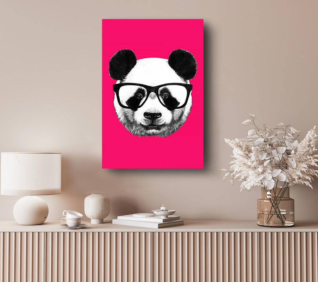 Picture of Funky Panda Canvas Print Wall Art