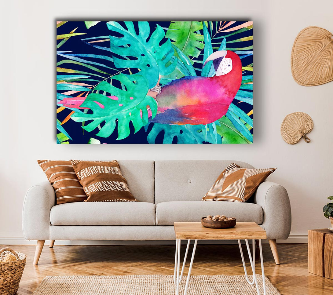 Picture of Parrot Jungle Canvas Print Wall Art