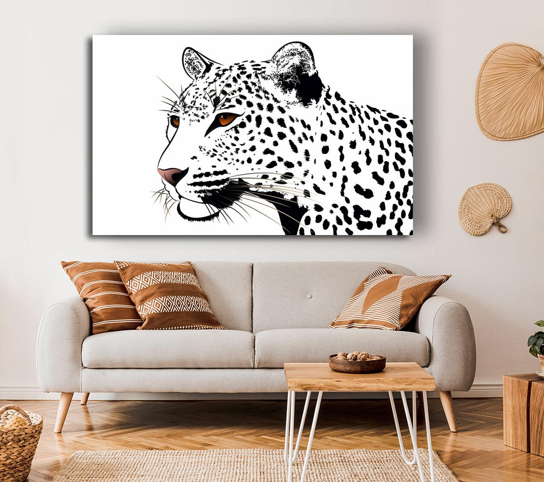 Picture of Leopard Eyes Canvas Print Wall Art