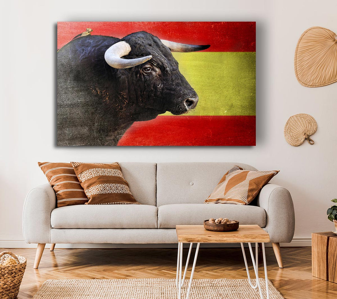 Picture of Spanish Bull Canvas Print Wall Art