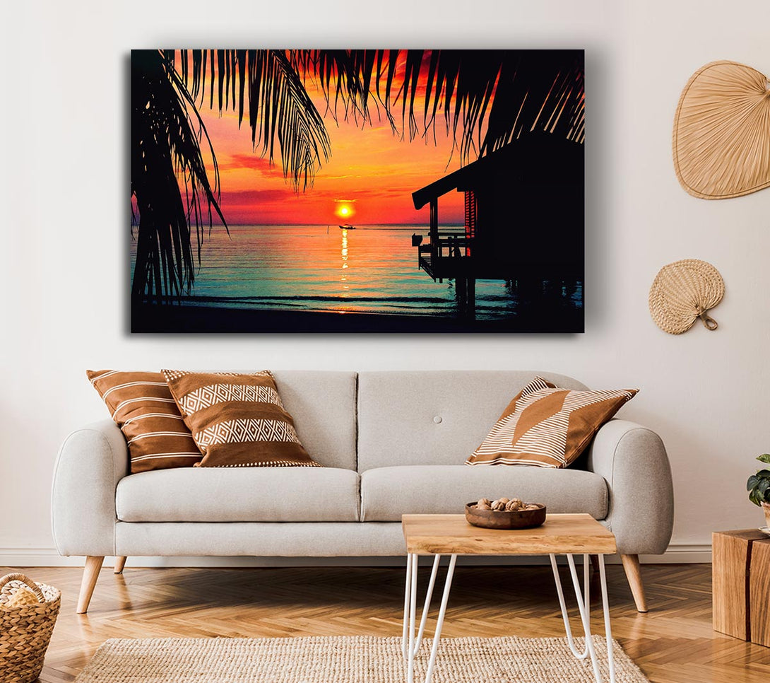 Picture of Paradise Living Canvas Print Wall Art