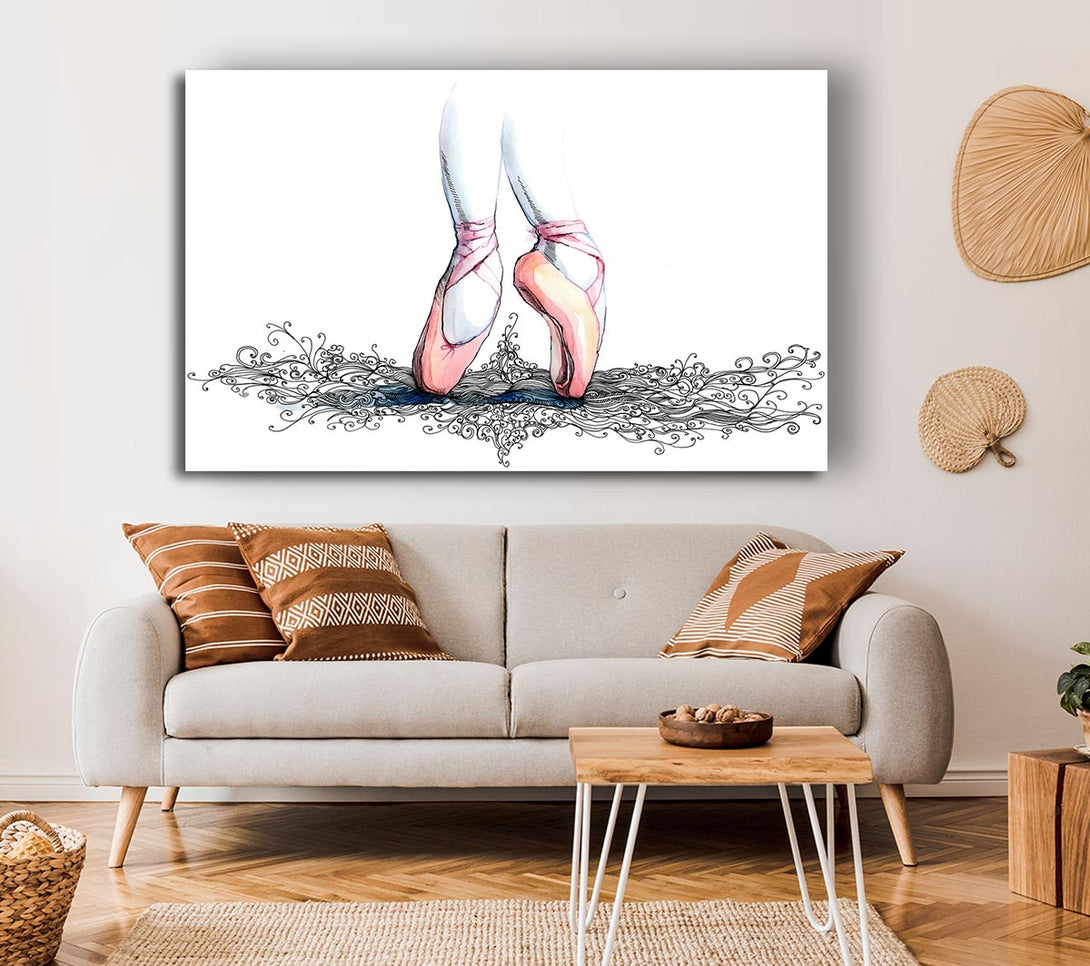 Picture of Ballerina Shoes 3 Canvas Print Wall Art