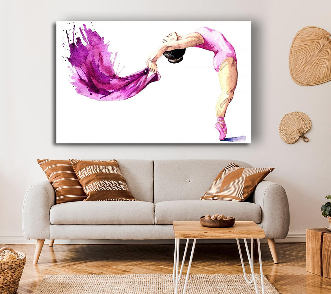 Picture of Pink Ballerina 2 Canvas Print Wall Art