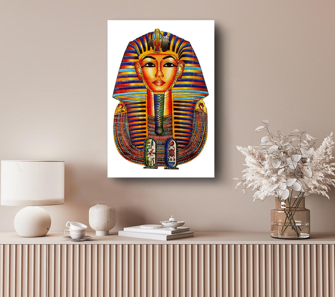 Picture of Egyptian King Tutankhamun Canvas Print Wall Art