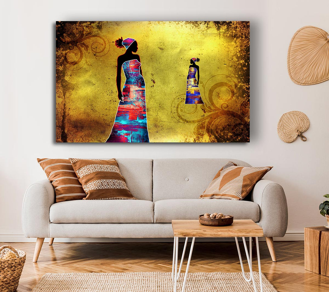 Picture of African Tribal Art 4 Canvas Print Wall Art