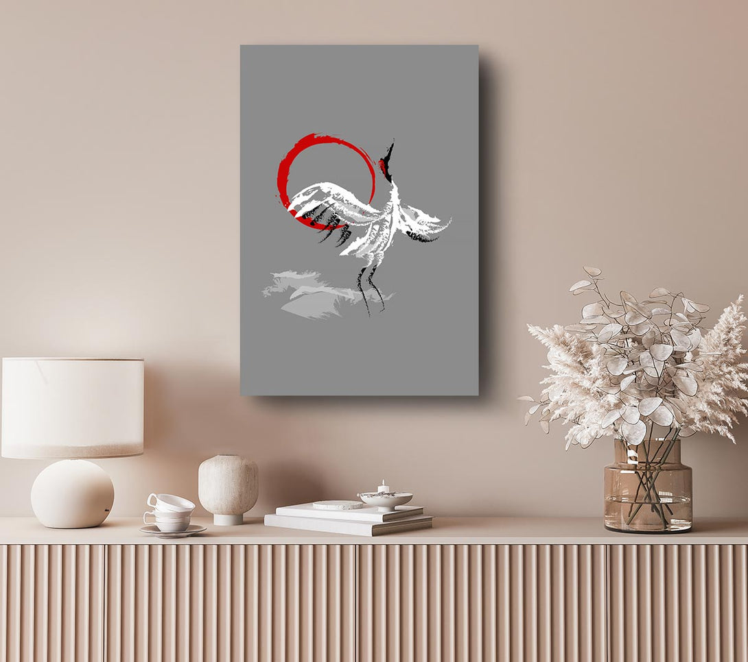 Picture of Japanese Crane 4 Canvas Print Wall Art