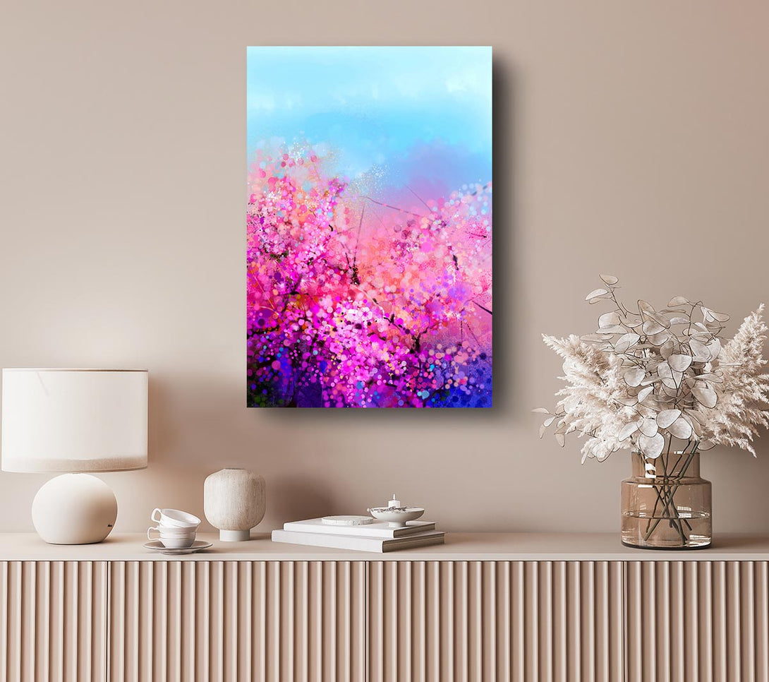 Picture of Pink Petal Madness Canvas Print Wall Art