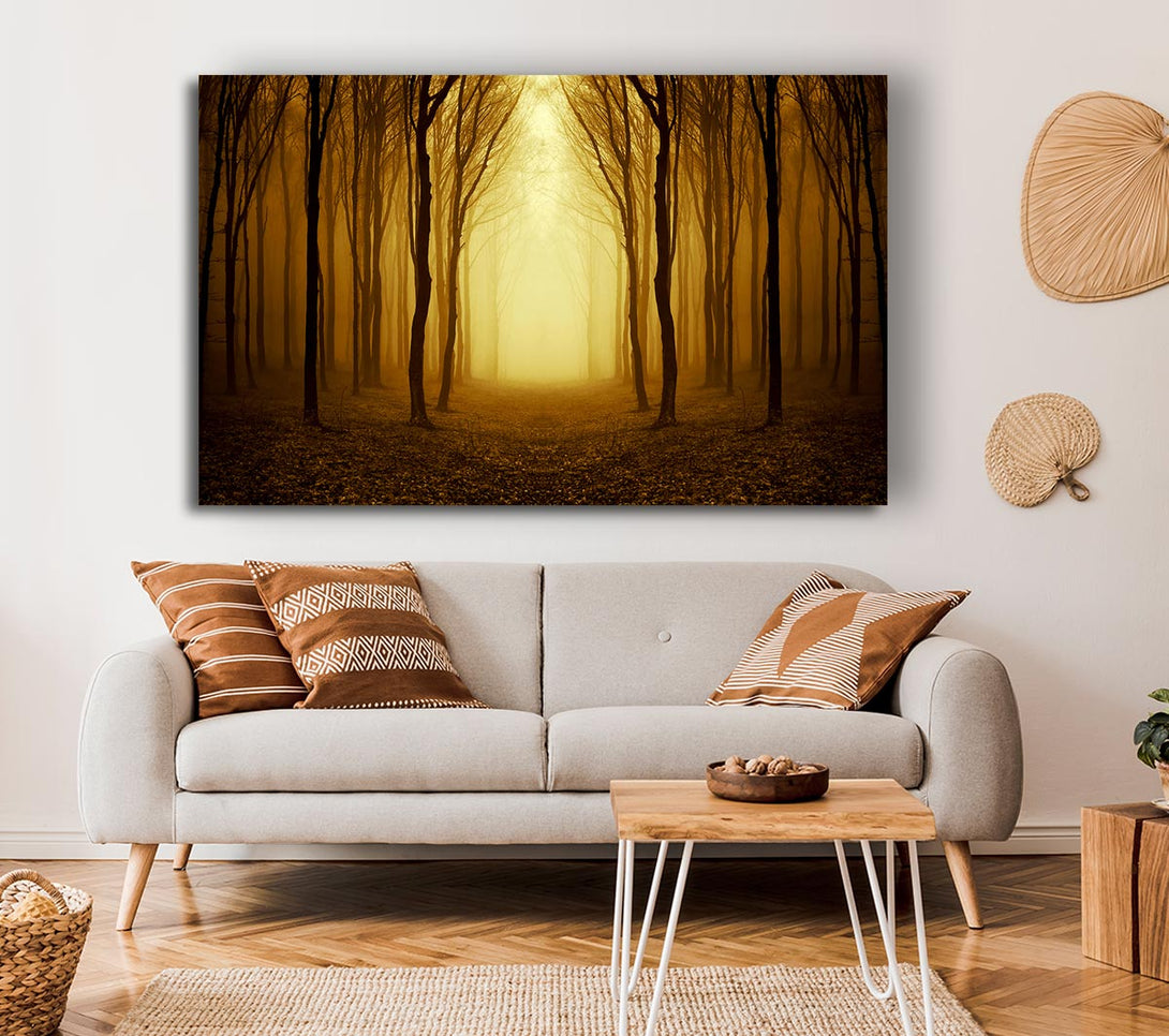 Picture of Through The Golden Path Canvas Print Wall Art