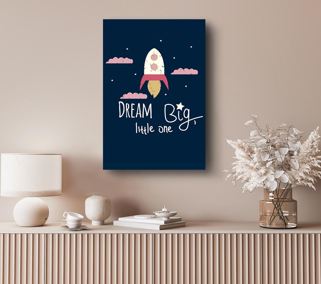 Picture of Rocket Dream Big Canvas Print Wall Art