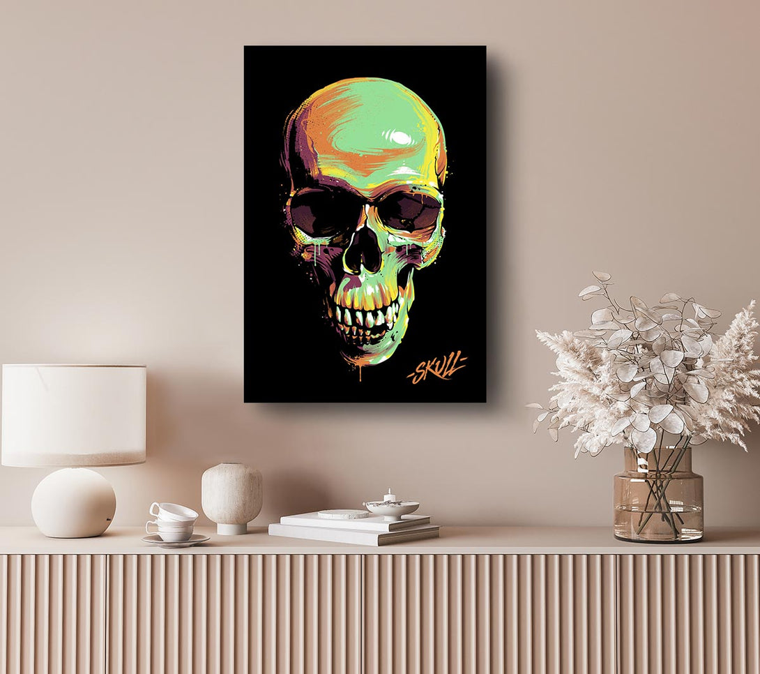 Picture of Pop Art Skull Canvas Print Wall Art