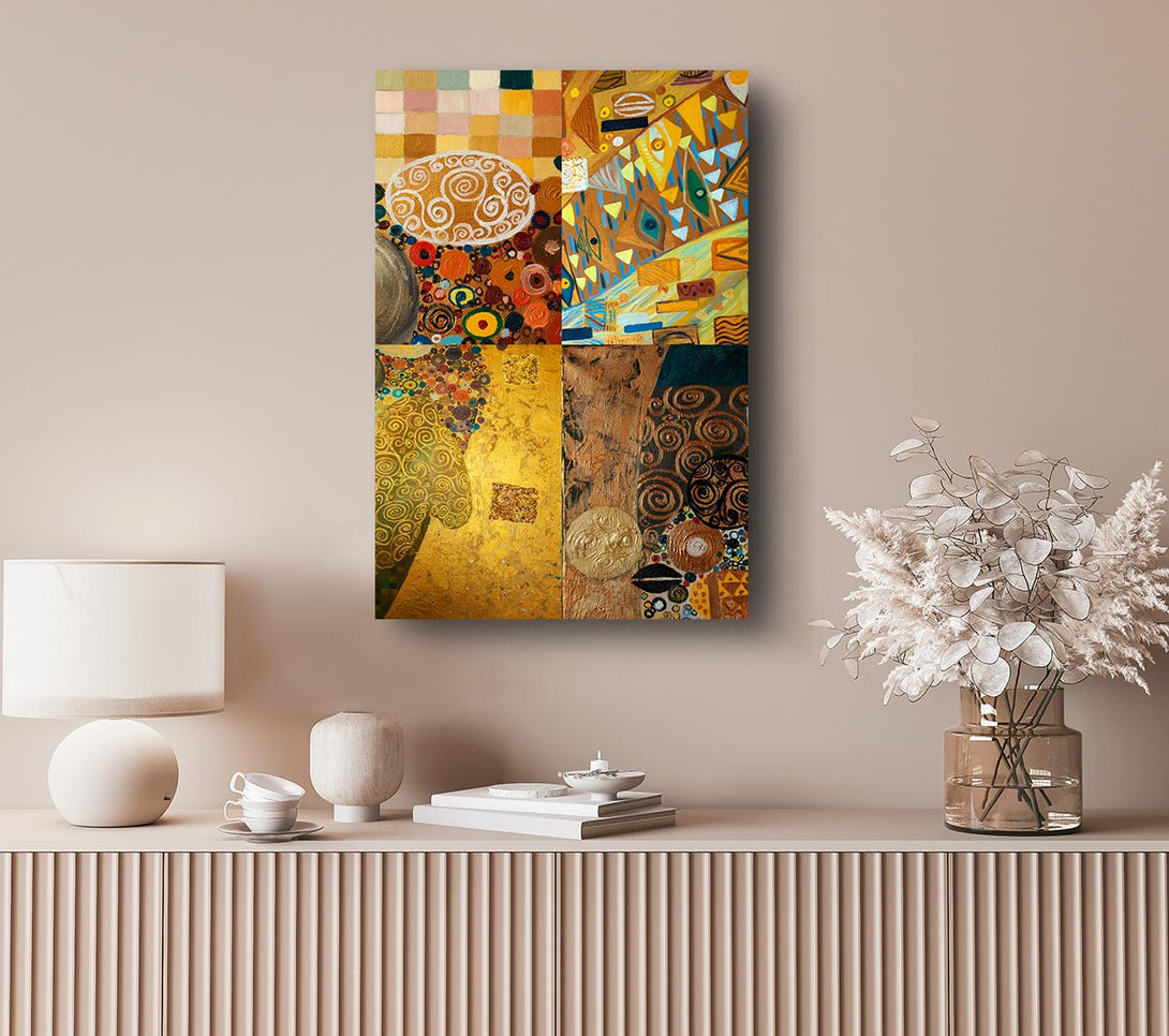 Picture of Klimt Golden Rules Canvas Print Wall Art