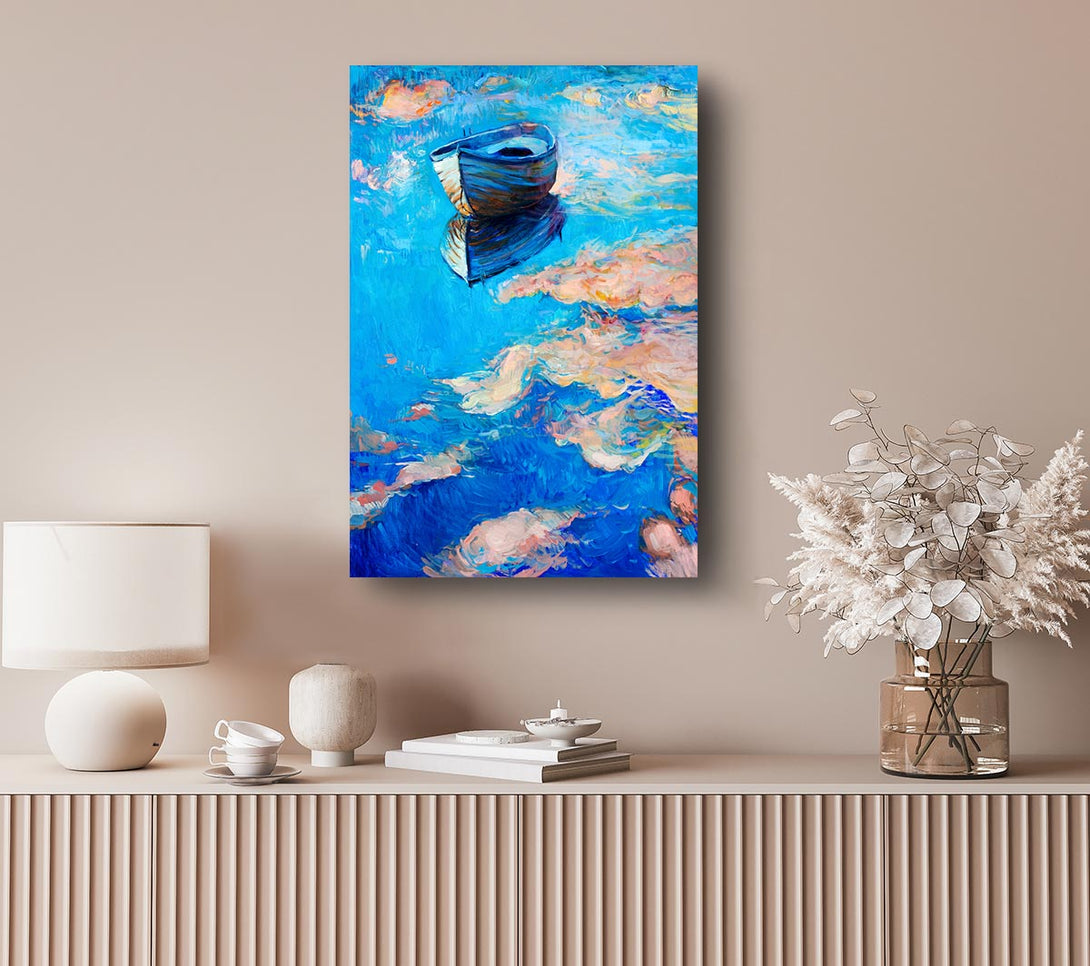 Picture of Reflections In The River Canvas Print Wall Art