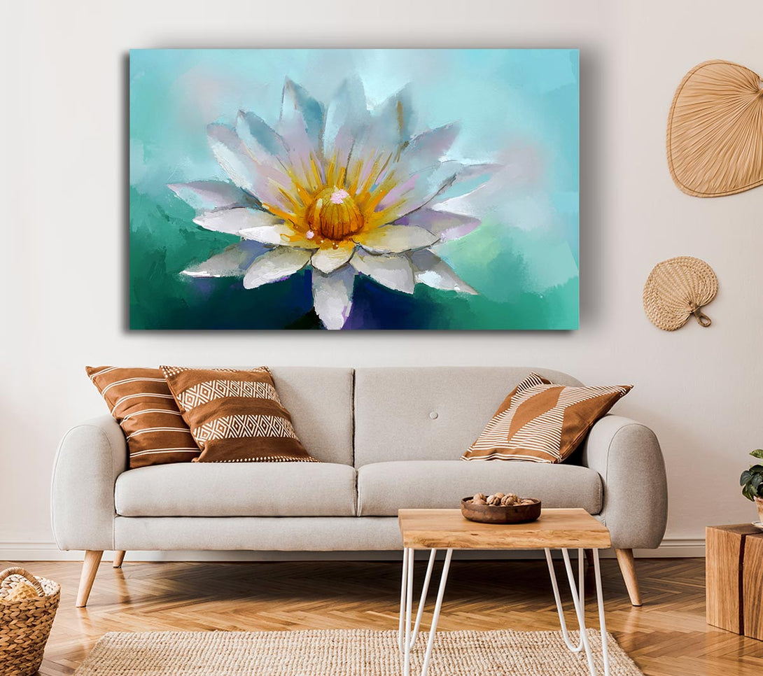 Picture of Water Lily Canvas Print Wall Art