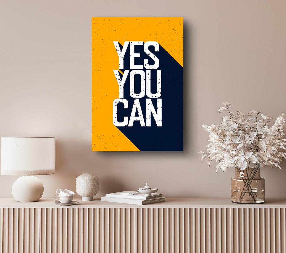 Picture of Yes You Can 1 Canvas Print Wall Art