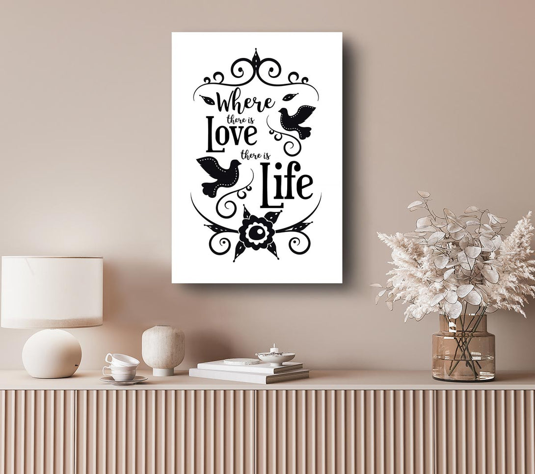 Picture of Where There Is Love Canvas Print Wall Art