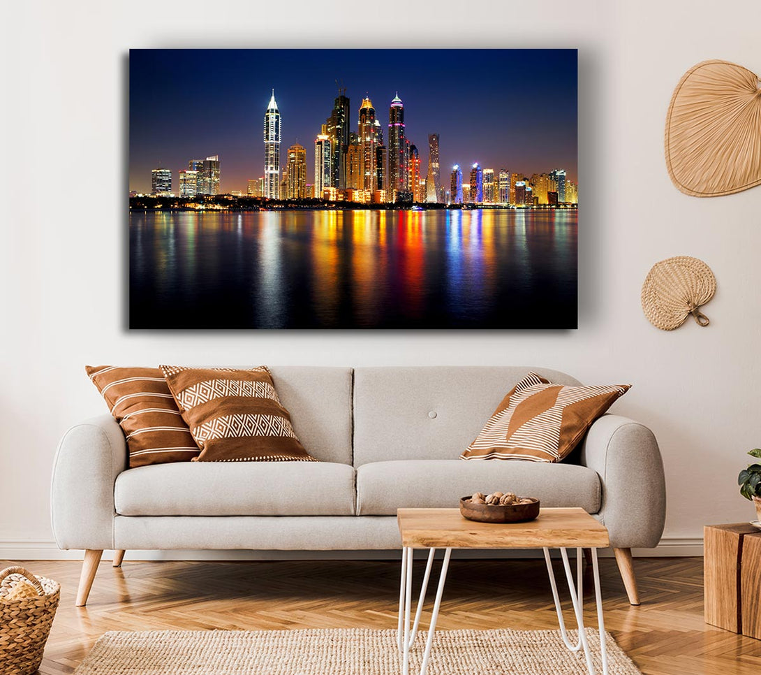 Picture of Colourful Reflections Canvas Print Wall Art