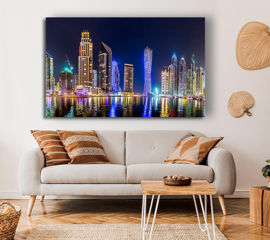 Picture of Cayan Tower Blues Canvas Print Wall Art