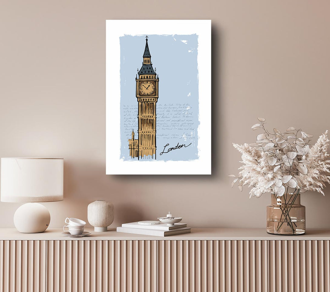 Picture of Big Ben Blues Canvas Print Wall Art