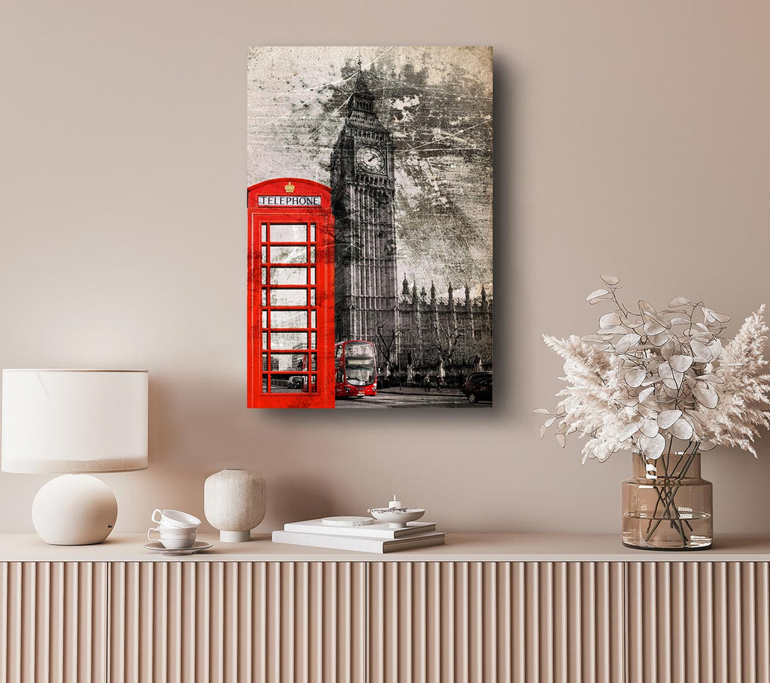 Picture of Retro Big Ben Canvas Print Wall Art